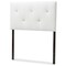 Baxton Studio Kirchem Modern White Faux Leather Upholstered Twin Size Headboard 125-6963 - alternate 3